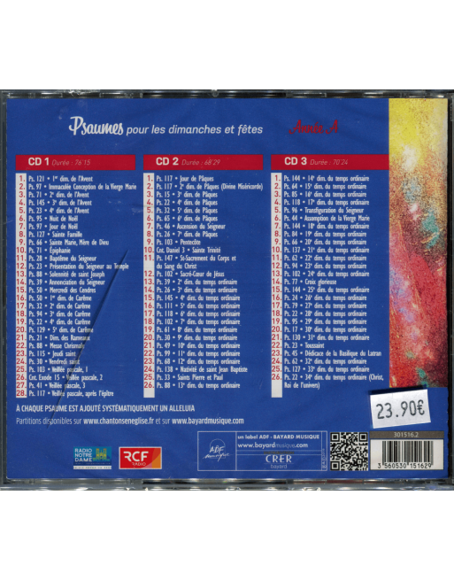 Coffret CDPsaumes dimanches et fêtesannée A / Librairie de la Grotte