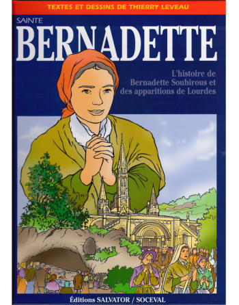 Saint Bernadette in comic strip - french language