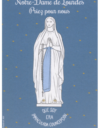 Set di 5 cartoline personalizzate del Santuario di Nostra Signora di Lourdes