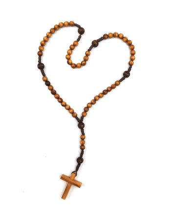 Rosary of the Sanctuary in olive grain and boxwood