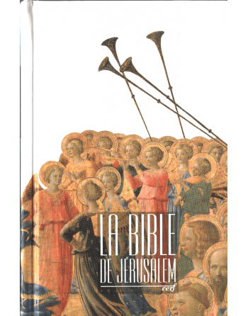 copy of The Bible of Jerusalem in a paperback.