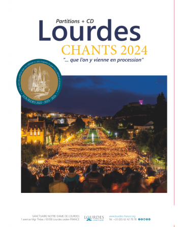 Cantos de Lourdes 2024 "que venimos aquí en procesión ", las partituras  y CD