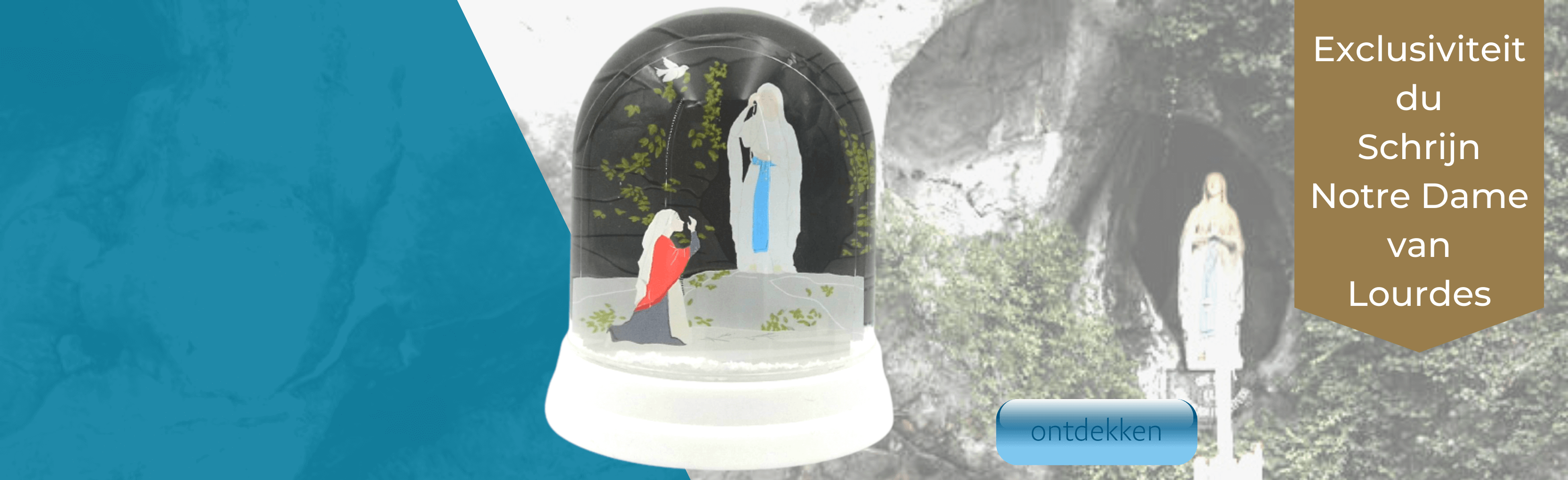 Sneeuwbal, exclusief voor het Heiligdom van onze-Lieve-Vrouw van Lourdes